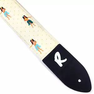 Tracolla per chitarra Hawaiian Hula Girl - Hula Girl - Hula Hawaiian Guitar Strap - Foto 1 di 9
