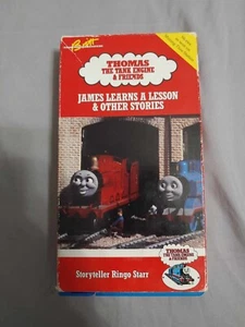 James Learns a Lesson VHS 1990 RARE BLUE TAPE Thomas Engine Friends Tested Works - Picture 1 of 12