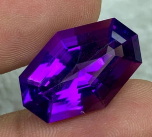 12.6ct Fancy Cut Amethyst, Amethyst, Top Quality Amethyst, Precision Cut - Picture 1 of 10