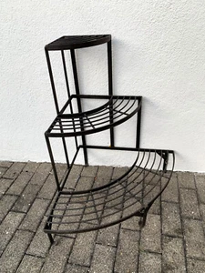 dekorative Blumen-Treppe, Ständer, Gestell, Pyramide, Eisen stabil u. wetterfest - Bild 1 von 5