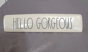 Rae Dunn Hello Gorgeous Iridescent Desk Plaque Sign - Picture 1 of 6