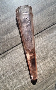 Vintage Dugan Woodpecker Wall Pocket Vase Depression Glass Pink - Picture 1 of 5