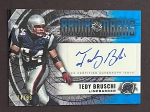 2024 Topps Resurgence TEDY BRUSCHI Radial Marks Blue Surge Auto /99 Patriots - Picture 1 of 2
