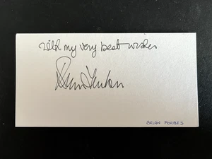 BRIAN FORBES - LEGENDARIO DIRECTOR DE CINE - TARJETA BLANCA FIRMADA - Imagen 1 de 1