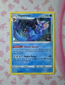 Pokemon TCG Vaporeon SWSH072 Sword & Shield Black Star Promo Holo Card - Picture 1 of 3