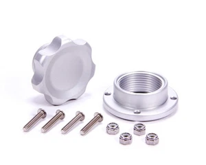 ALLSTAR PERFORMANCE ALL36180 Filler Cap Silver with Bolt-In Alum Bung Small - Picture 1 of 1
