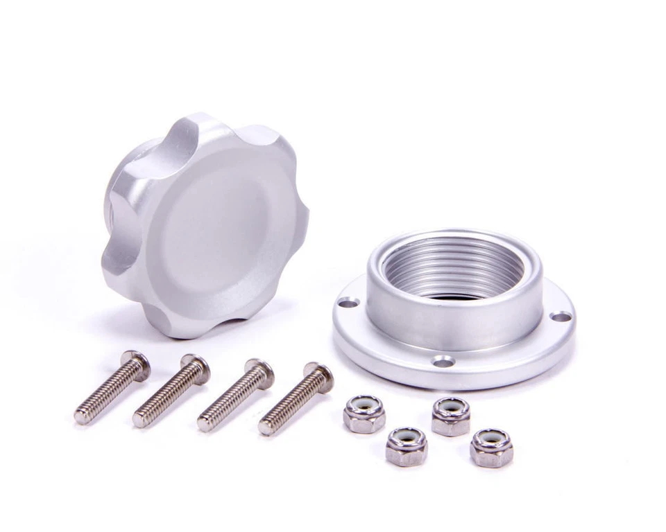 ALLSTAR PERFORMANCE ALL36180 Filler Cap Silver with Bolt-In Alum Bung Small - Image 1 of 1