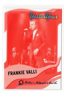 Autógrafos históricos HA 2025 año 2 diseño Frankie Valli 2 rojo #134/50 - Imagen 1 de 1