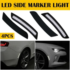LED Side Marker Lights Front&Rear Lamp for Chevy Camaro LS LT SS ZL1 2016-2022 - Picture 1 of 19