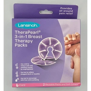 Lansinoh Therapearl 3-in-1 Brusttherapie Packungen 2 wiederverwendbare Packungen und Softcover - Bild 1 von 7