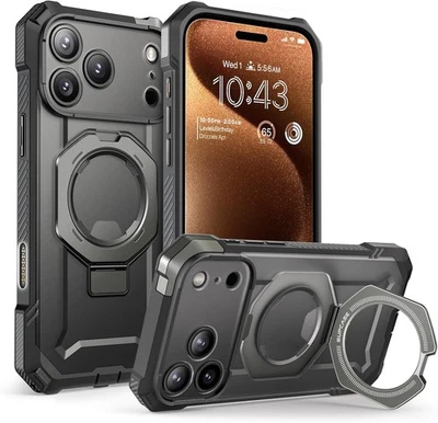 Funda Magnética Fuerte SUPCASE para iPhone 17 Pro Max 6.9" + Funda Protectora con Soporte Foto 1 de 4