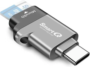 C356 Type-C MicroSD Card Reader with USB 3.0 Super Speed Midnight Grey - Picture 1 of 6