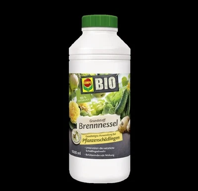 Compo Bio Grundstoff Brennnessel 1 L Urtica Schädlingsabwehr Pilzkrankheiten - Bild 1 von 2