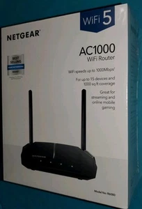 NEW NETGEAR AC1000 WiFi Router-Dual Band Wireless-WiFi Speeds up to 1000Mbps - Picture 1 of 13