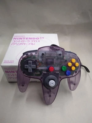 Genuine Nintendo 64 Controller Clear Purple N64 Japan Limited Box - Brand New - Image 1 of 4