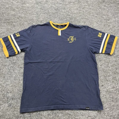 Camisa Sean John Para Hombres XXL 2XL Azul Manga Corta Hinchada P Diddy Hip Hop Rap Foto 1 de 4