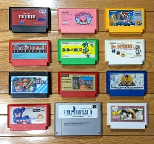Nintendo Famicom Game 12 pcs SET Super Mario Bros.3 | Final Fantasy | Tetris etc - Picture 1 of 24