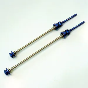 gobike88 MR. CONTROL QR-SPOC Titanium Axle Skewers, QR, MTB, Blue, A98 - Picture 1 of 2