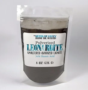 8 Oz Pulverized Leonardite Unaltered Oxidized Lignite 70% Humic Acid Fertilizer - Picture 1 of 2