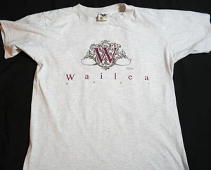 Vintage 89-90er Wailea Maui (Hawaii) Single Stitch T-Shirt, Techstyles Vintage Tshirt - Bild 1 von 8