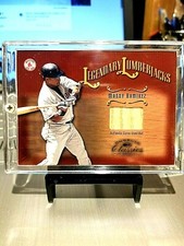 2002 MANNY RAMIREZ #278/500 DONRUSS LEGENDARY LUMBERJACKS #11-35 GEM.