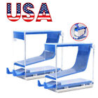 Dental Cotton Roll Dispenser Holder Organizer Deluxe with pull-out tray Blue
