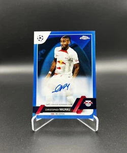 2022-23 Topps UCC Chrome UEFA - Christopher Nkunku Blue Auto /150 - Picture 1 of 2