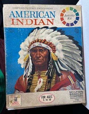 Kit de actividad indio americano Milton Bradley 1963 de colección Comptons Encyclopedia Foto 1 de 4