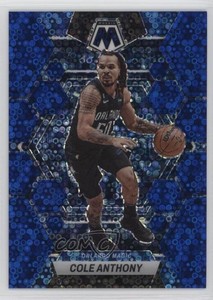 2022-23 Panini Mosaic Blue Fast Break Prizm /85 Cole Anthony #10