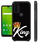 Étui FUSION pour téléphone Cricket Dream/Radiant Max 5G KING CROWN