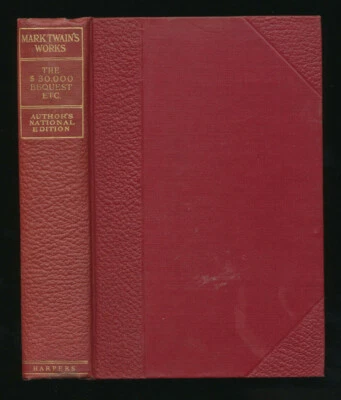 The 30000 Bequest Mark Twain Works Harper & Brothers Book 24 Authors National Ed Foto 1 de 4