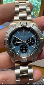 New Breitling Avenger B01 Chronograph 44 Blue Dial Men's Watch AB0147101C1A1 - Picture 1 of 12