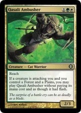 Qasali Ambusher NM/SP Shards of Alara MTG Magic The Gathering Gold English Card