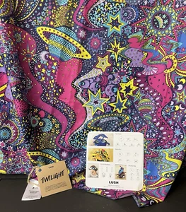 NEW Lush Cosmetics Twilight Knot Wrap Scarf Bandana Extra Large-39 x 40 - Picture 1 of 5