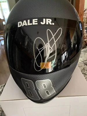 Casco Calavera Réplica Tamaño Completo Firmado Dale Earnhardt Jr 2015 ARTE DE MARCA Foto 1 de 4