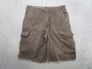 VTG Y2K CARBON Brown cargo Shorts Men’s Size 32 Baggy Skater Workwear - Picture 1 of 8