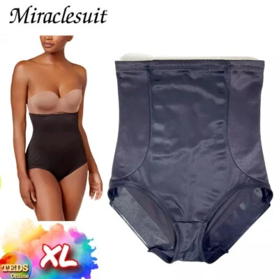 NUEVO SIN ETIQUETAS Miraclesuit Para Mujer XL Modelador Control Abdomen Cintura Alta Calzoncillo 2915 Negro Foto 1 de 4