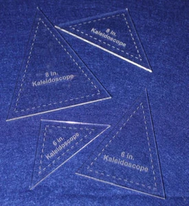 4 Piece Set Kaleidoscope 6" & 8" Templates Acrylic 1/8" thick. Quilting/Sewing - Picture 1 of 2