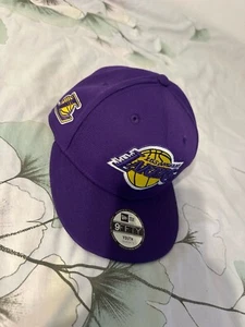 New Era 9Fifty Los Angeles Lakers Dos Tonos Negro Púrpura Snapback Sombrero Nuevo con Etiquetas - Imagen 1 de 8