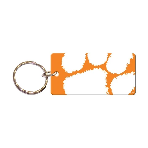 CLEMSON TIGERS MEGA RECTANGLE ACRYLIC KEY RING NEW WINCRAFT Cover