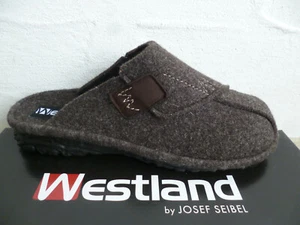 Westland by Josef Seibel Men's Slippers House Shoes Felt Brown - Picture 1 of 7