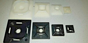 25/ 50/ 100 Klebe/ Schraubsockel 12x12  19x19  28x28  38x38 schwarz  Natur - Bild 1 von 4