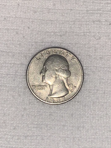 1977-D Washington Quarter Error - Filled in Mint Mark Cover