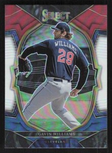 2023 Panini Select #92 Gavin Williams Concourse Tri Color Prizm 