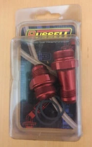 RUSSELL ENDURA #8 MALE DUAL FEED HOLLEY FITTING CAR 40211 640211 - Picture 1 of 2
