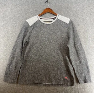 Tommy Bahama Crew Beck Sweater Men’s Size Medium Black Gray Long Sleeve - Picture 1 of 11