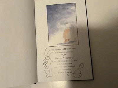 Signed Sketched Numbered: Usagi Yojimbo 28 Two Hundred Yizo Hardcover Stan Sakai - Image 1 of 4