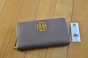 Tory Burch Britten Zip Continental Wallet Portobello Color - Picture 1 of 9