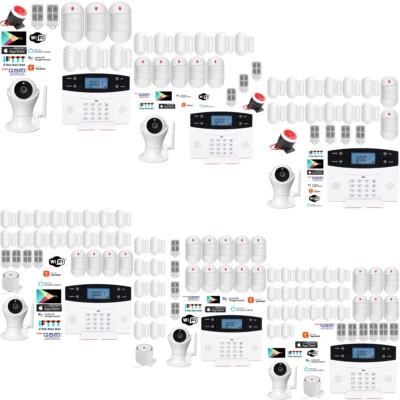 Y91 Tuya APP IP Camera WiFI GSM Wireless Home Security Alarm System+Alexa+Google - Image 1 of 4