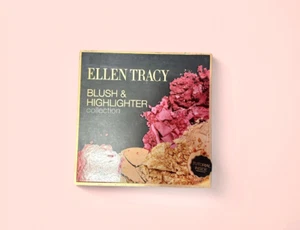 Ellen Tracy Blush & Highlighter 8 Shade Pink Peach Palette Collection New - Picture 1 of 2